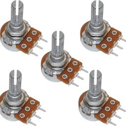 5PCS 10K ohm 3Pin potentiometer, single variable resistor (Round) Electronic Components Electronic Hobby Kit-image-38