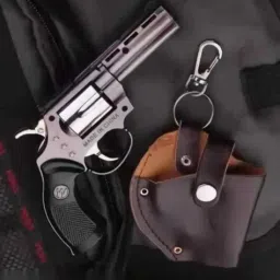 adorrobella MINI REVOLVER LIGHTER ® MT 357 Jet Flame Revolver Shape Mini Pocket Size Lighter With Holding Cover Pocket Lighter image 3