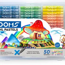 Non-Toxic 50 Shades Oil Pastels With Case | Smooth & Bright Color Intermixing-24