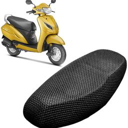 lakshmina enterprises P 3D Free Size Bike/Scooty Seat Cover Very Soft Net Mesh Fabric and Smooth Single Bike Seat Cover For Honda Activa 3G-picture-8