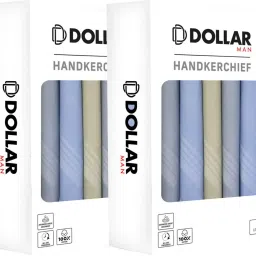 Dollar Cotton Handkerchiefs Hanky for Men ["Blue","Grey","Beige"] Handkerchief-image-89