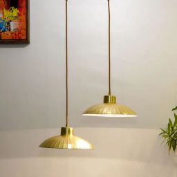 kapoor lampshades Patrice Brass Metal Pendant Light-picture-4