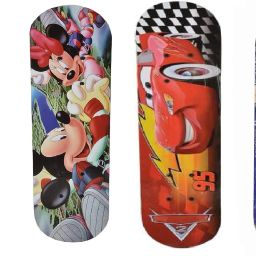 CountryLink Printed Wooden Skateboard Wave Board Caster Board 24-6 inch (Multi Color) 6 inch x 24 inch Skateboard-image-23