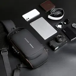 Brown Men & Women Sling Bag Sling Bag-Black_Anti-theft Water-Resistant Cross body Bags With USB Charging Bag-image-93