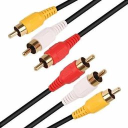 SRIGEETA TV-out Cable silver Plated Both Side Male AV Cable (Black, For TV)-image-97