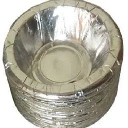 Paper Dessert Bowl silver Paper Dona 4.5 inch - Pack of 100 Disposable-16