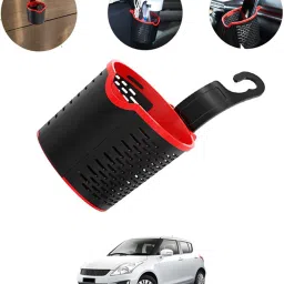 Multiuse Car Seat 3R Black/Red Convenient Basket For Extra Storage -257 Car Storage Bag & Bin-image-67