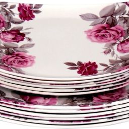 SQUARE LITO MODEL -001,10INCH FULL PLATE AND 7 INCH HALF PLATE SET 12 PCS OF MELAMINE Dinner Plate-11