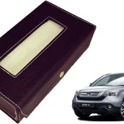 Basic-Black Tissue Box Leatherette-67 Vehicle Tissue Dispenser-image-74