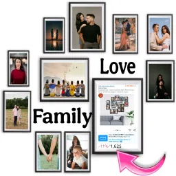 14 Photo Frames Combo For Home, Birthday, Anniversary Gift 5 inch 3D-31