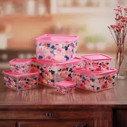 trueware (Set of 7) Pink Plastic Containers-picture-31