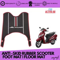 GR5 Premium High Quality Electric Scooty Foot Mat for ACTIVA 6G Grey Line Honda Activa 6G Two Wheeler Mat-image-37