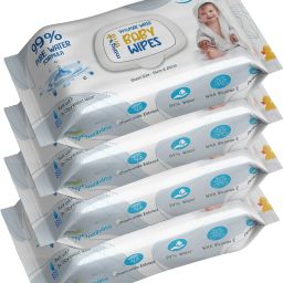 Baby Wipes 80 Sheet - With Lid | Pack of 4 | 99% Pure Water-28