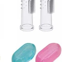 Baby Finger Toothbrush Of Silicon Made Food Grade Quality with Storage Case Ultra Soft Toothbrush-image-41