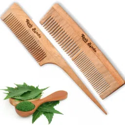 Neem Wood Combs 100% Handmade, Anti- Dandruff C3 & C4 Comb-12