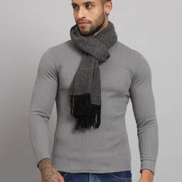 Ravaiyaa - Attitude Is Everything Self Design Men Muffler-image-93
