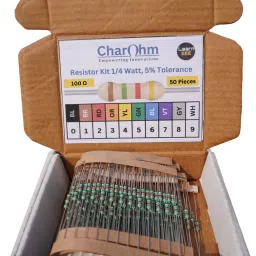 charohm CH100R50P 50 Pcs 100 Ohm 1/4 Watt High Quality Resistor Fixed Resistor image 2