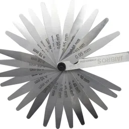 JAIBROS Thickness Feeler Gauge Stainless Steel 26 Blades White Finish Pack of 1 Pin Gauge-image-68