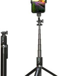 ATSolutions P100 Series Phone Selfie Stick with Wireless Remote, Extendable and Foldable Tripod, Universal Compatibility, 360° Rotation, Lightweight Design for Travel and Outdoor Activities Bluetooth Selfie Stick-image-65