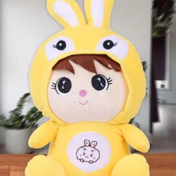 Yellow bunny soft doll423- 30 cm-30