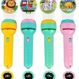 Mini 06 Slids, 48 Patterns Projector Flashlight Torch, Light Toy ( Multicolor )-picture-18