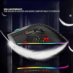 Tobo Lightweight Rechargeable Wireless Gaming USB Receive RGB Backlight MouseTD-624KM Wireless Ambidextrous OpticalGaming Mousewith Bluetooth image 2