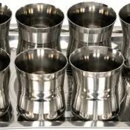 stainless steel g4-8 glass with tray Glass Tray Set-image-87