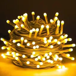 38 LEDs 12 m Yellow Steady String Rice Lights-22