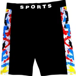 Morex Men's Swimming Jammers, Black Swimming Shorts Adjustable Waist (Pack of 1) Printed Men Swim Bottom Black Swimsuit-image-3