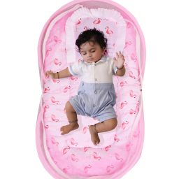 Cotton Kids Washable Premium Washable Little Baby Bed With Mosquito Net For New Born Baby Mosquito Net-image-23