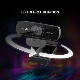 Kreo Owl Web Camera Desktop 1080p Webcam Auto Focus USB Connection Web Camera Laptop 2 HDWebcam with Built-In Microphone USB Connectivity image 2