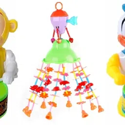 Merry go Round for Infants.Toy,(Jhoomer) Soothing Sound with Drummer.Toys Rattle Rattle-image-9