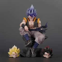 dreamland creation Dragon Ball Z Gogeta Action Figure with 2 Detachable Heads-picture-25