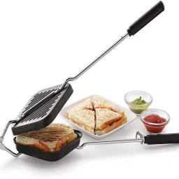 Quick & Easy Sandwich Gas Grill Toaster for Home & Outdoor Cooking Grill-image-21
