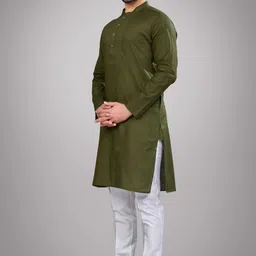 jugg jugg jeeyo Men Self Design Khadi Silk Straight Kurta-picture-24
