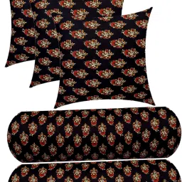Microfibre Floral Bolster Pack of 5-29