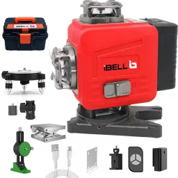 IBL LL5-16, 16-Line Green Beam Self-Leveling Laser Level, 25m, ±1mm Accuracy, 8 Horizontal & 8 Vertical Lines,Class II,Pulse Mode,Tripod Compatible, 2 Batteries Magnetic Engineer's Precision Level-23