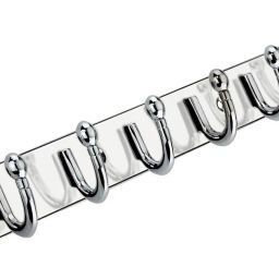 8 Pin Wall Mounted Wall Hook, Door Hooks Rail for Hanging Key/ (Pack of 1) Aluminium Shirt Hanger For Shirt-25