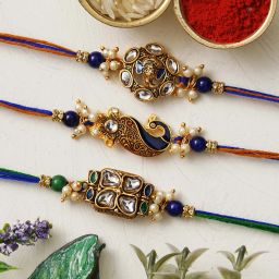 Religious D1597 Assorted Rakhi Set-11