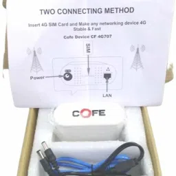 COFE CF-4G707 WF 4G Router 2.4 GHz 300 Mbps Wifi Speed Single Band Internal Antenna MiFi (Sim Based)-14
