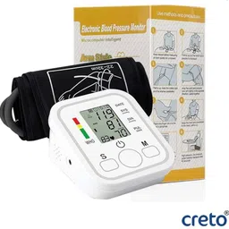 CRETO Blood Pressure Monitor, Upper Arm Cuff, Digital LCD Display Bp Monitor-image-20