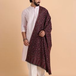 Tweedle Acrylic Woven Men Shawl-image-19
