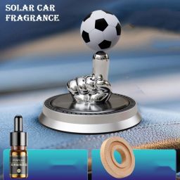 Solar Rotary Football Ornament Car Aromatherapy Perfume Diffuser-20