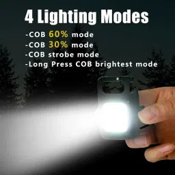 lovmoto Small LED Flashlight COB Rechargeable Keychain Q330 LED Lantern image 3