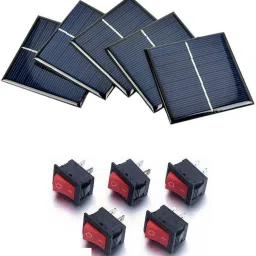 6V - 100 MAH SOLAR PANEL WITH 5 ON OFF SWITCH COMBO Alternative Energy Electronic Hobby Kit-picture-27