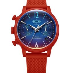 WELDER Women Brass Dial & Leather Straps Analogue Chronograph Watch WWRP609-image-94