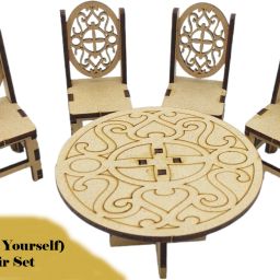 Do It Yourself Mini Table chair Role Play toy for Kids-2