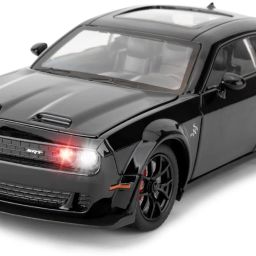1.24Dodge Challenge Die-Cast Metal with Sport car Openable Doors Light and Sound-image-50