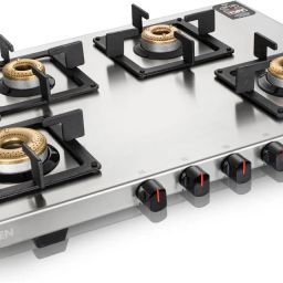 Ultra Tuff Stainless Steel Gas Stove|Forged Brass Burner|Revolving Inlet Nozzle Stainless Steel Manual Gas Stove-image-24