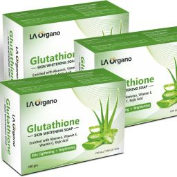 Glutathione Aloe Vera Skin Lightening & Brightening Soap For All Skin Type-Pack of 3-image-78